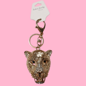 LLAVERO CABEZA LEOPARDO
