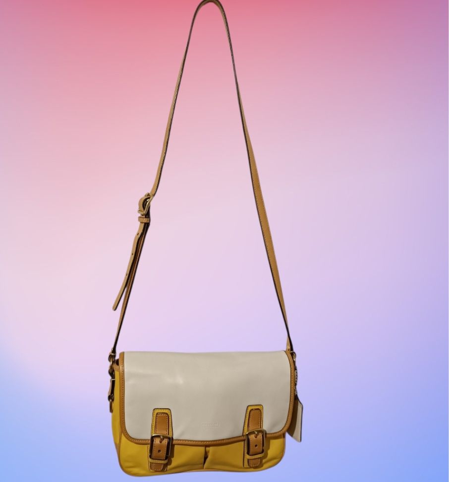 Bandolera Coach Park Colorblock Modelo F23383 Segunda Mano - Imagen 3