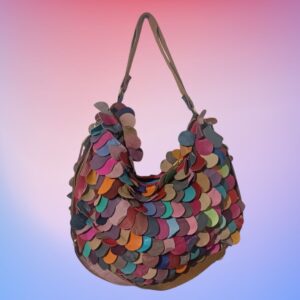 Bolso Cuero Multicolor